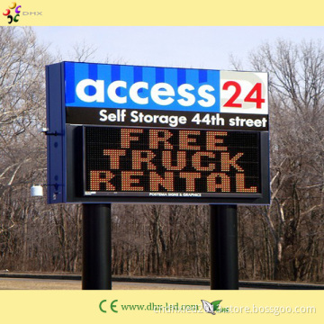 P10 Outdoor Single Color LED Sign Display Screen (amber color)